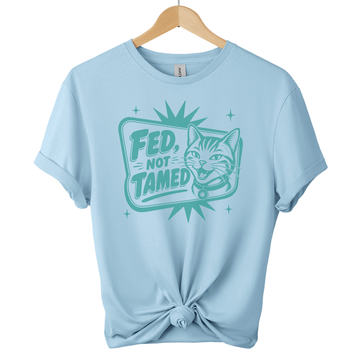 Fed Not Tamed Cat T-Shirt