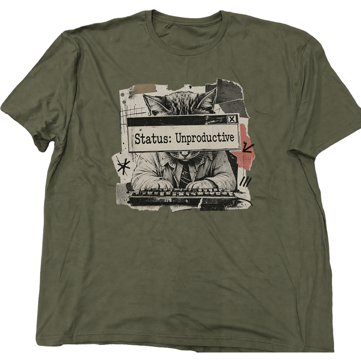 Unproductive Cat T-Shirt