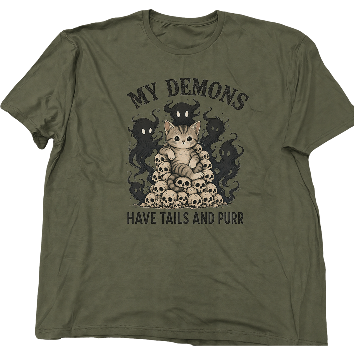 Tails and Purr skull cat T-Shirt