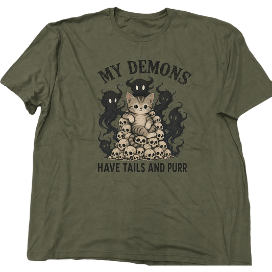 Tails and Purr skull cat T-Shirt