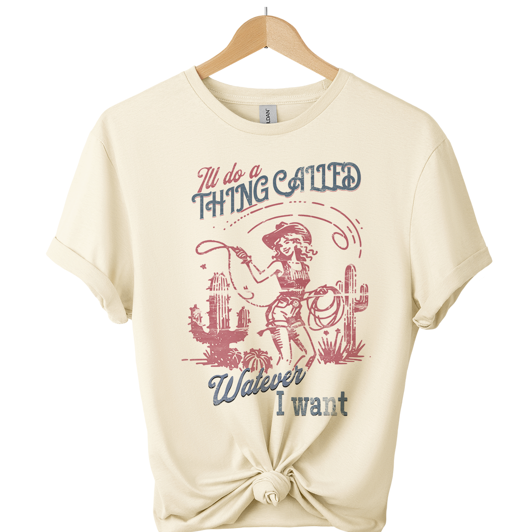 ill do whatever i want Vintage 50s Cowgirl T-Shirt