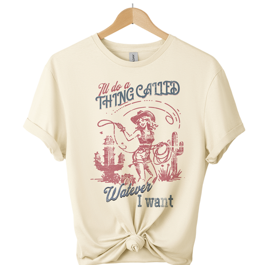 ill do whatever i want Vintage 50s Cowgirl T-Shirt
