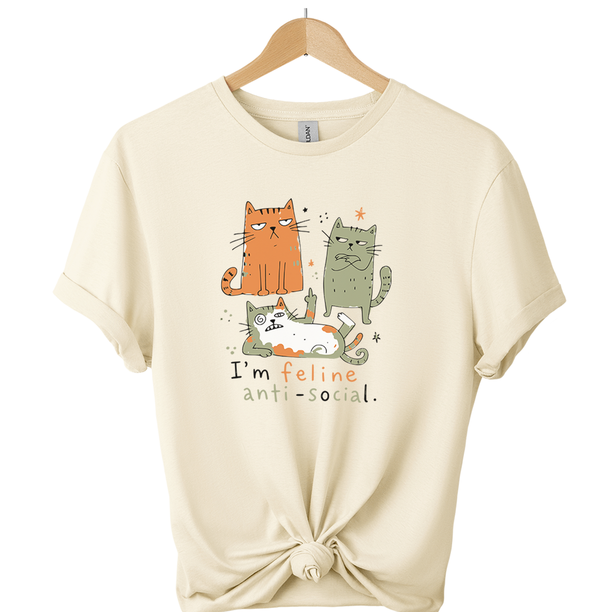 I'm Feline Anti-Social Cat T-Shirt