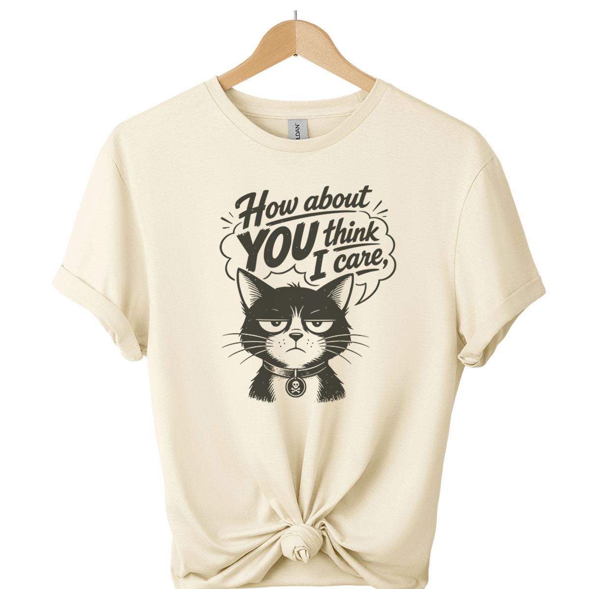 How About You Think I Care Cat T-Shirt