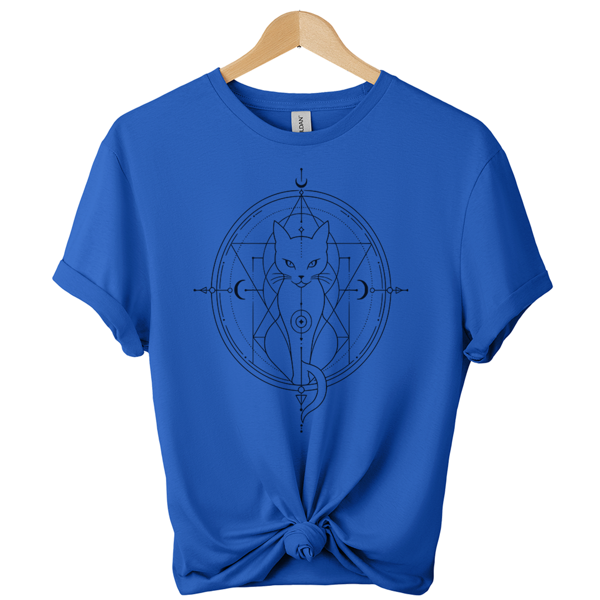Sacred Geometry Cat T-Shirt