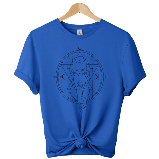 Sacred Geometry Cat T-Shirt