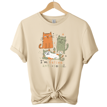 I'm Feline Anti-Social Cat T-Shirt