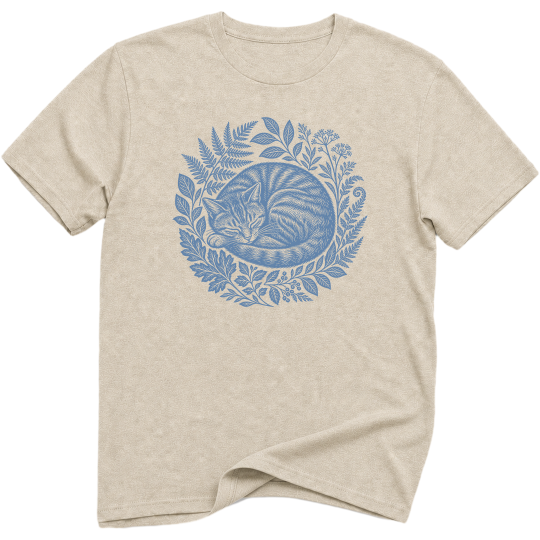 Wild At Heart Cat Botanical T-Shirt