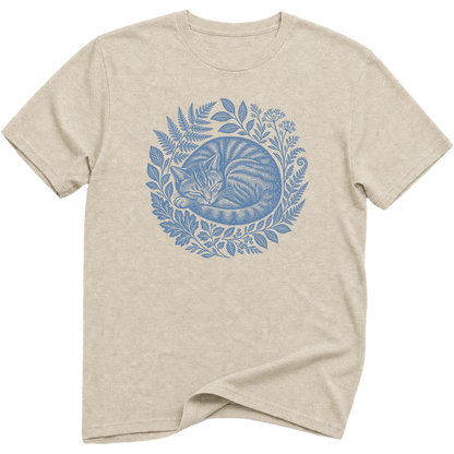 Wild At Heart Cat Botanical T-Shirt