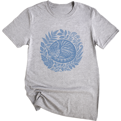 Wild At Heart Cat Botanical T-Shirt
