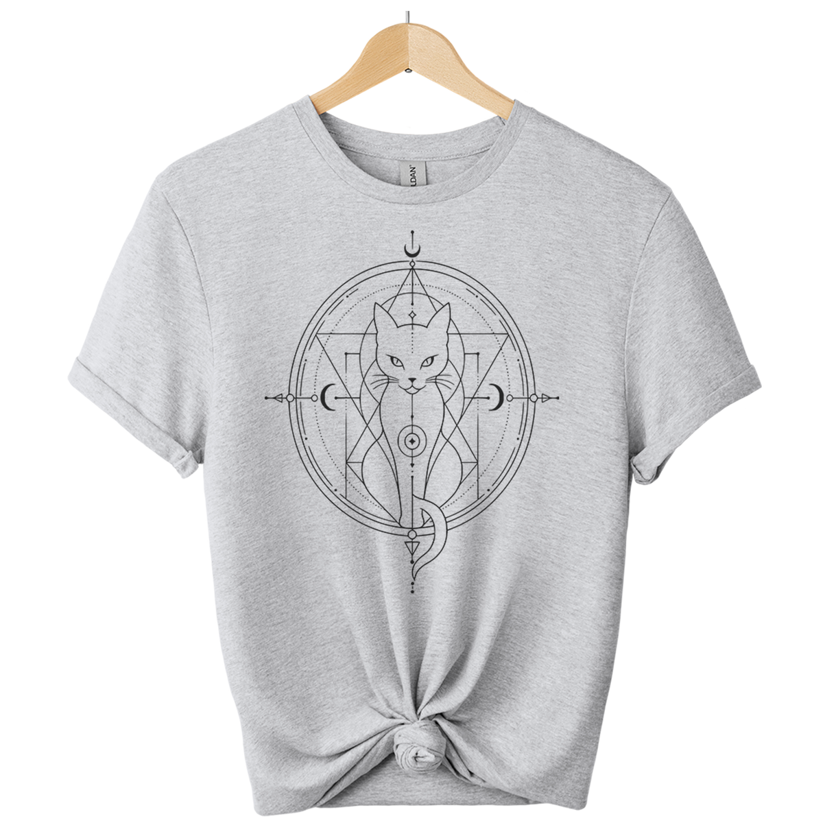 Sacred Geometry Cat T-Shirt