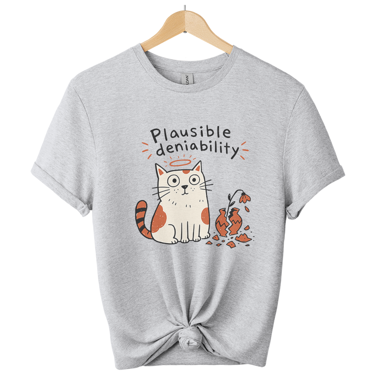 Plausible Deniability Cat T-shirt