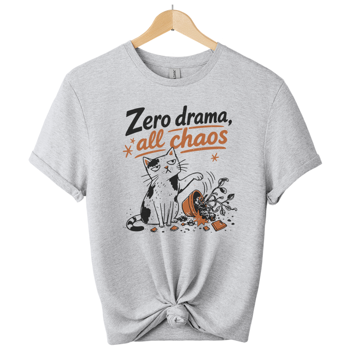 Zero Drama All Chaos Cat T-Shirt