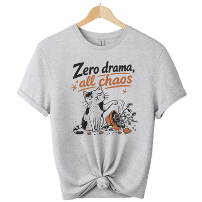 Zero Drama All Chaos Cat T-Shirt