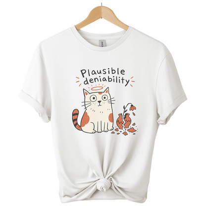Plausible Deniability Cat T-shirt