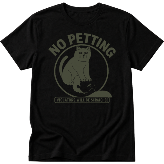 No Petting Cat T-Shirt T-shirt