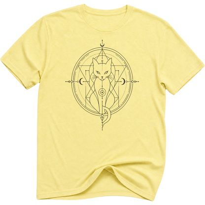 Sacred Geometry Cat T-Shirt