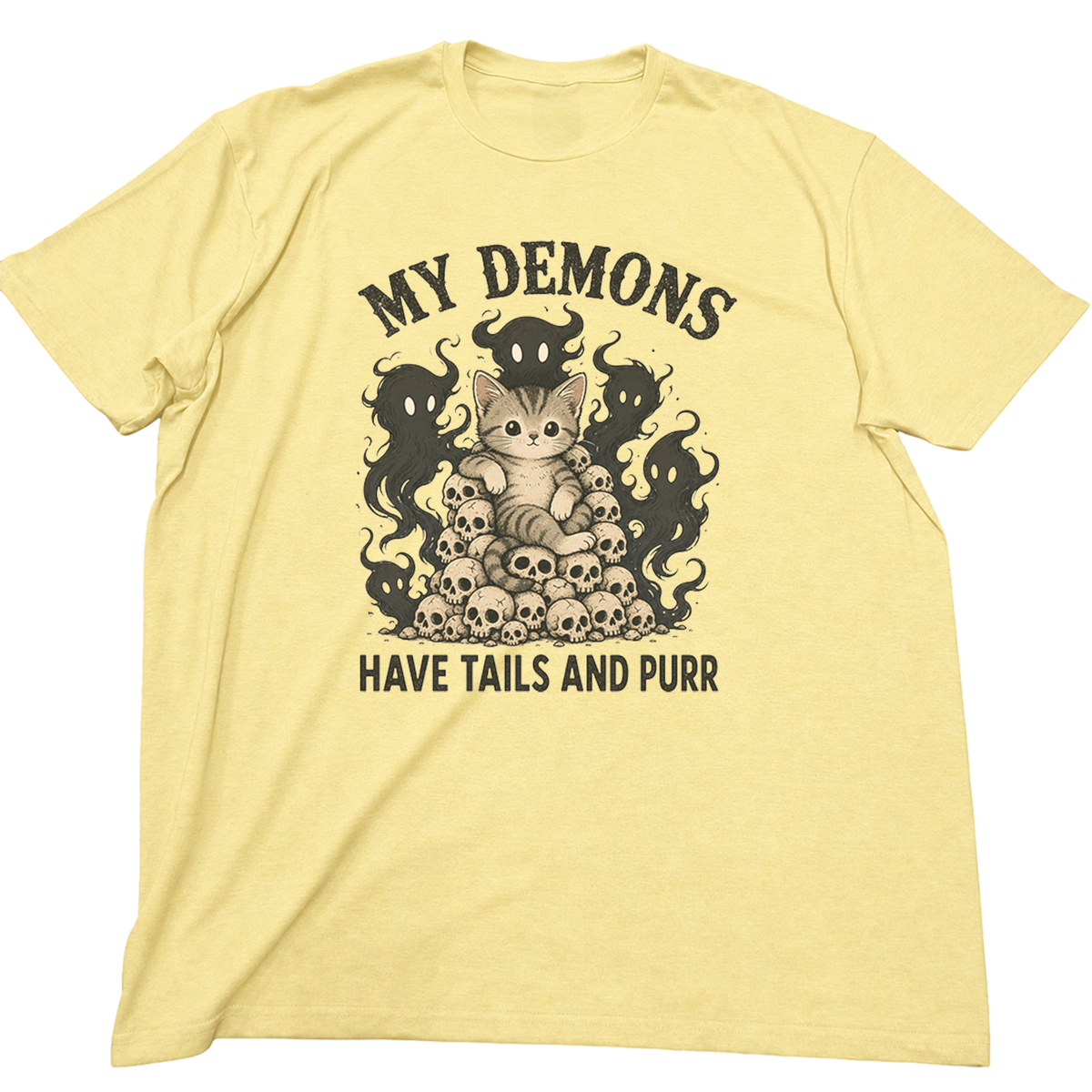Tails and Purr skull cat T-Shirt