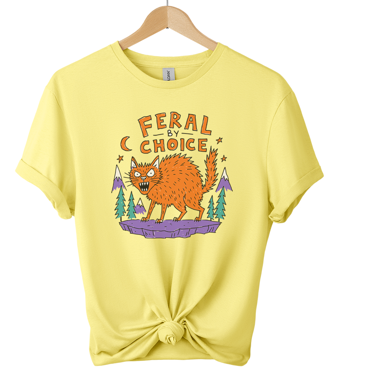 Feral By Choice Cat T-Shirt
