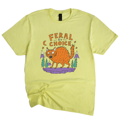 Feral By Choice Cat T-Shirt