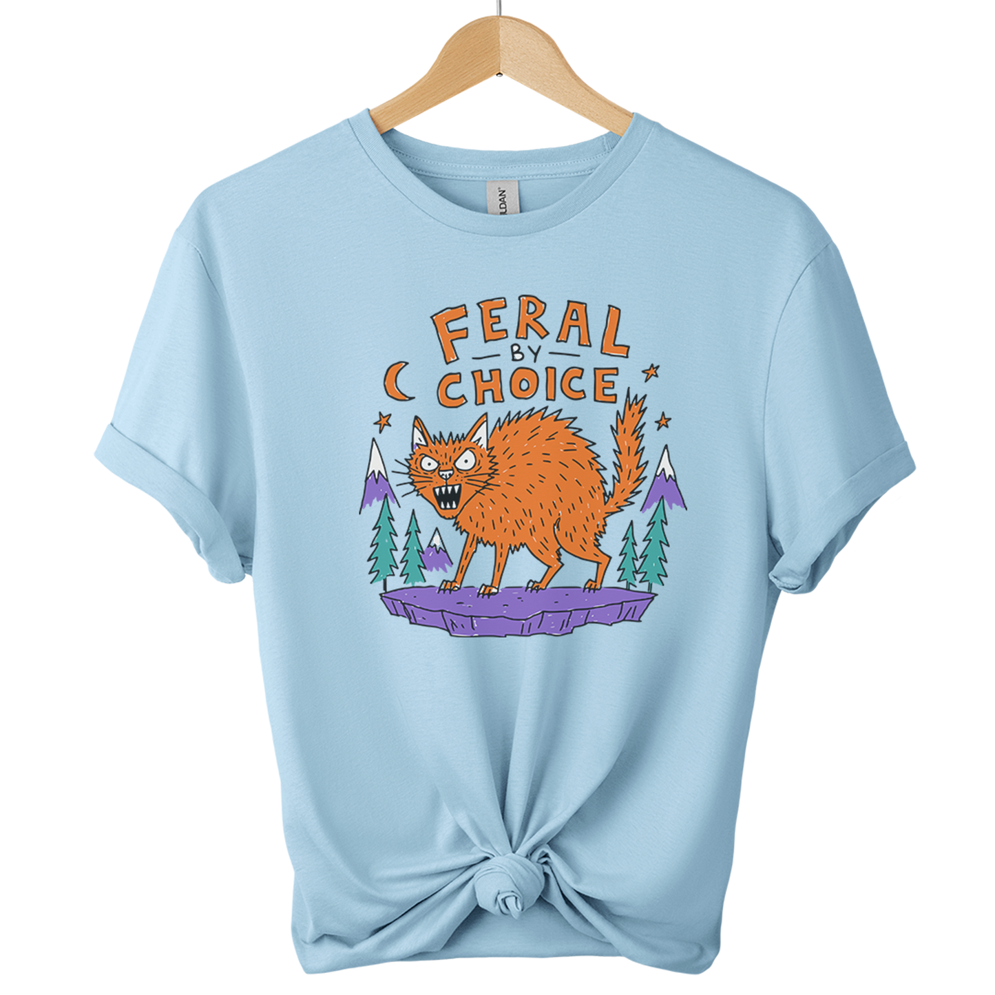 Feral By Choice Cat T-Shirt