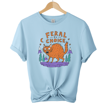 Feral By Choice Cat T-Shirt
