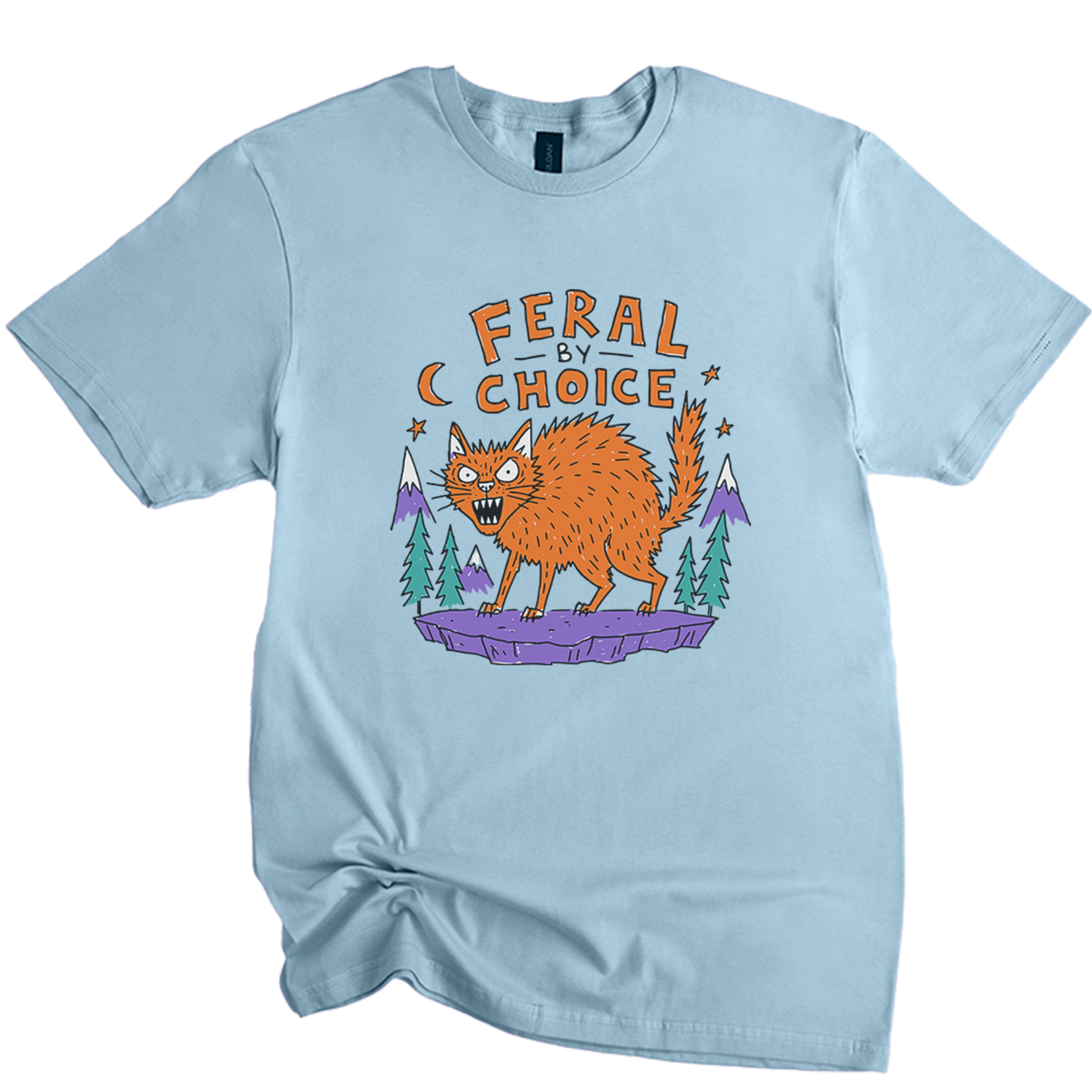 Feral By Choice Cat T-Shirt