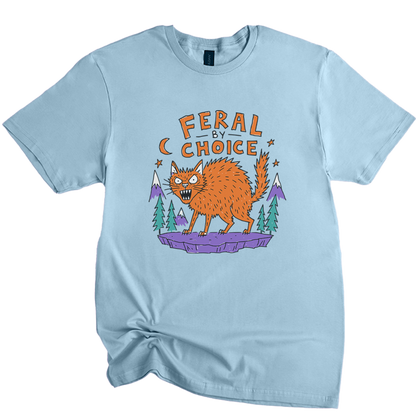 Feral By Choice Cat T-Shirt