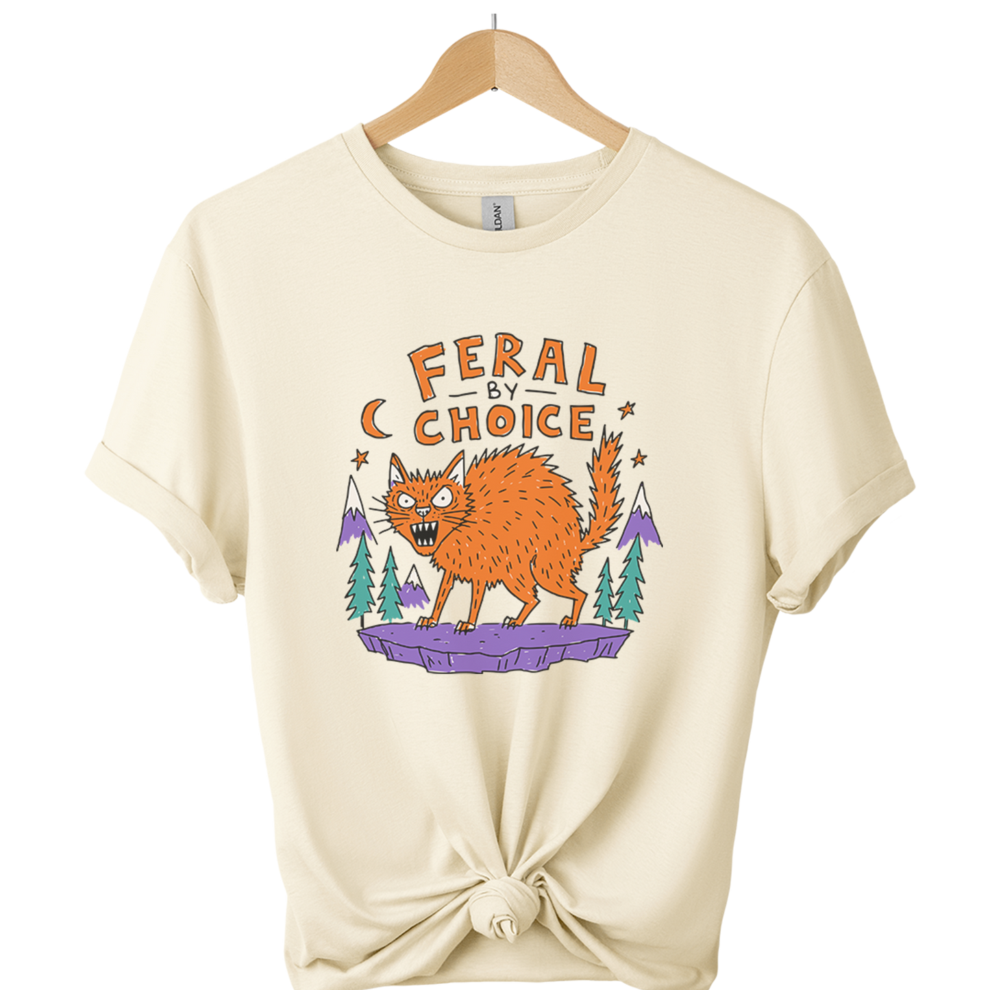 Feral By Choice Cat T-Shirt