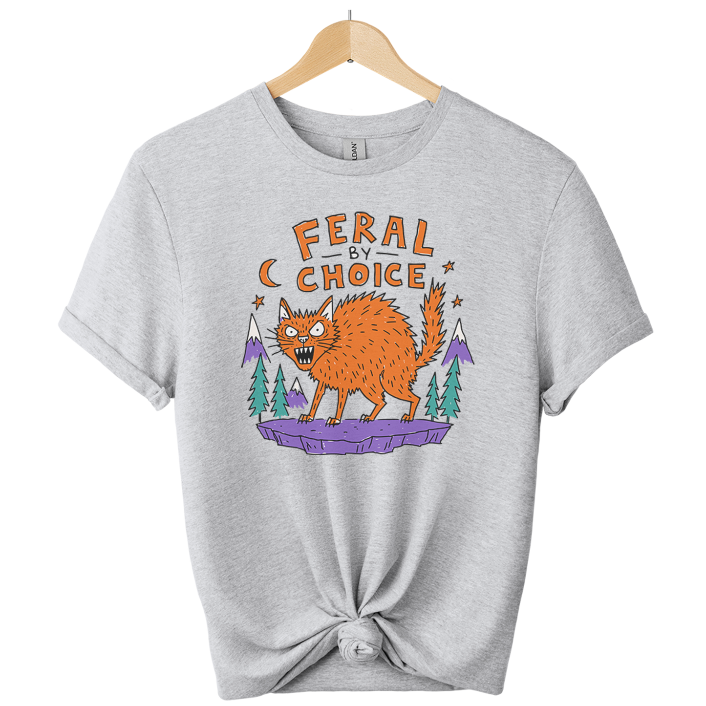 Feral By Choice Cat T-Shirt
