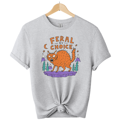 Feral By Choice Cat T-Shirt