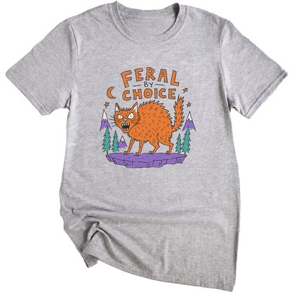 Feral By Choice Cat T-Shirt