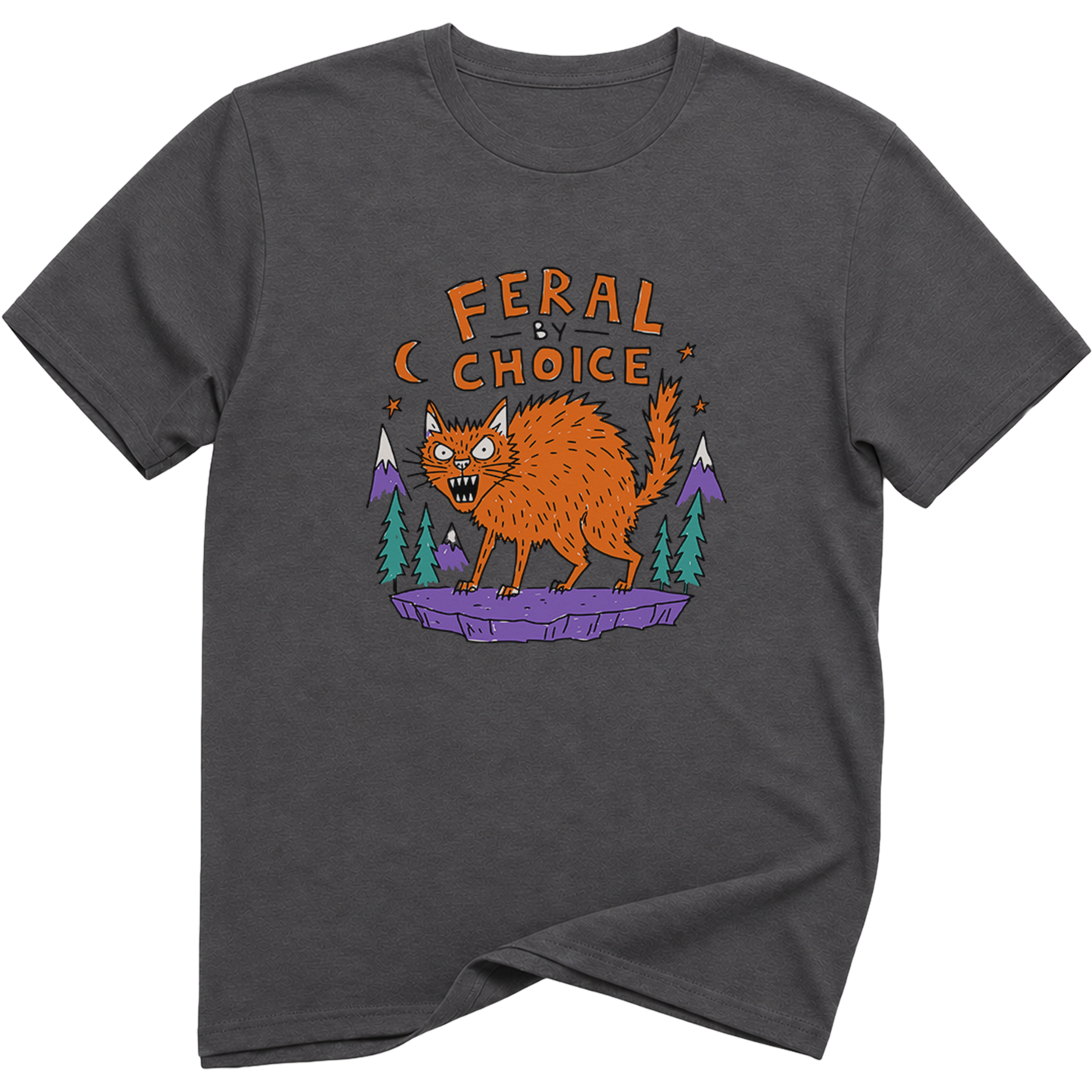 Feral By Choice Cat T-Shirt