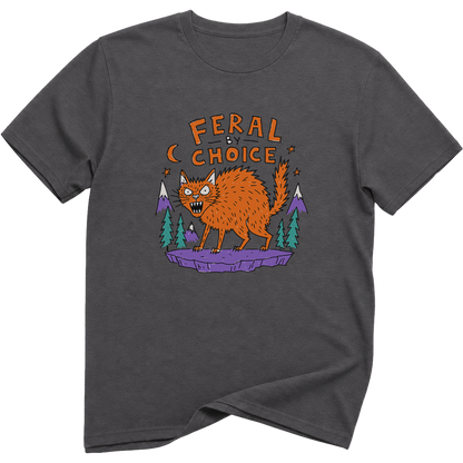 Feral By Choice Cat T-Shirt