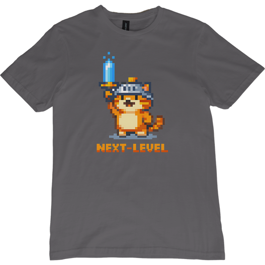 Next-Level Pixel Knight Cat T-Shirts