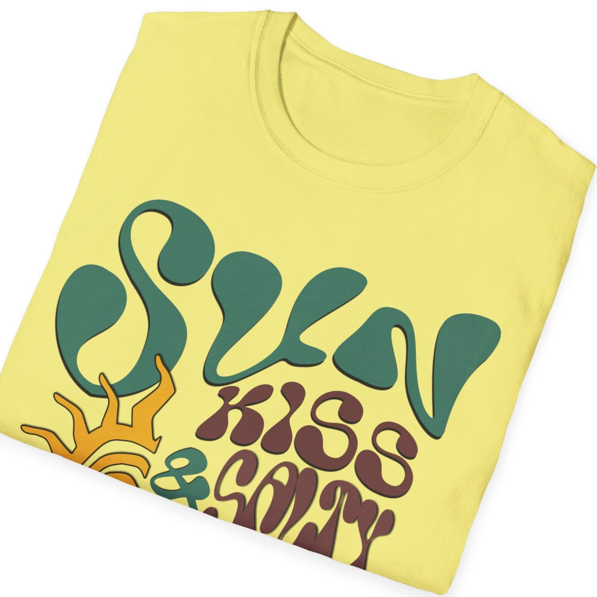folded cornsilk sun kiss salty design on a white background
