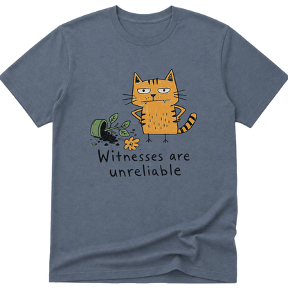 Witnesses Are Unreliable Cat T-Shirt