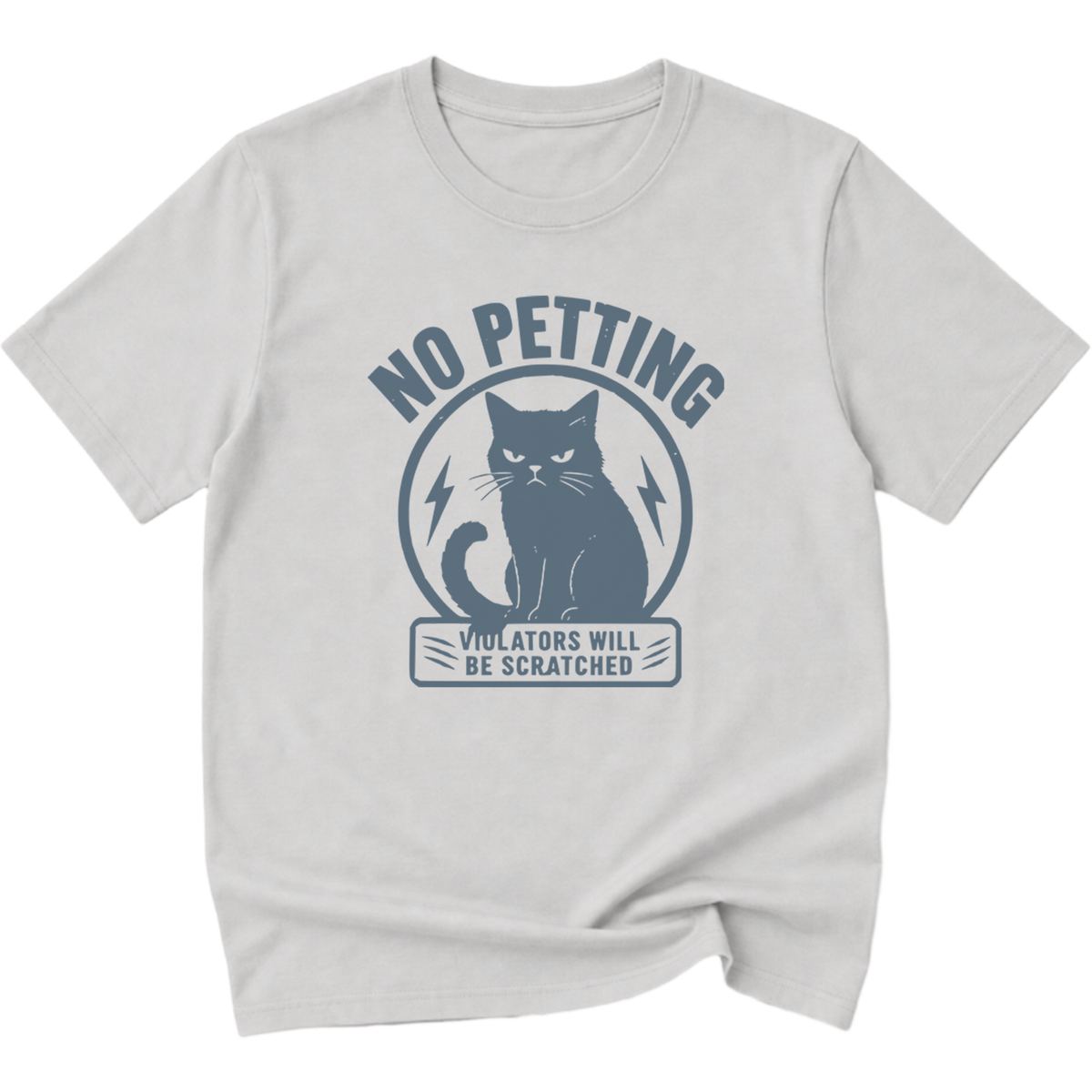 No Petting Violators Scratched Cat Shirt
