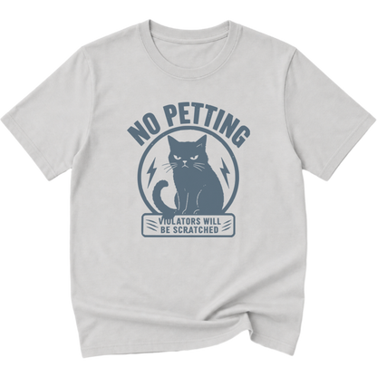 No Petting Violators Scratched Cat Shirt