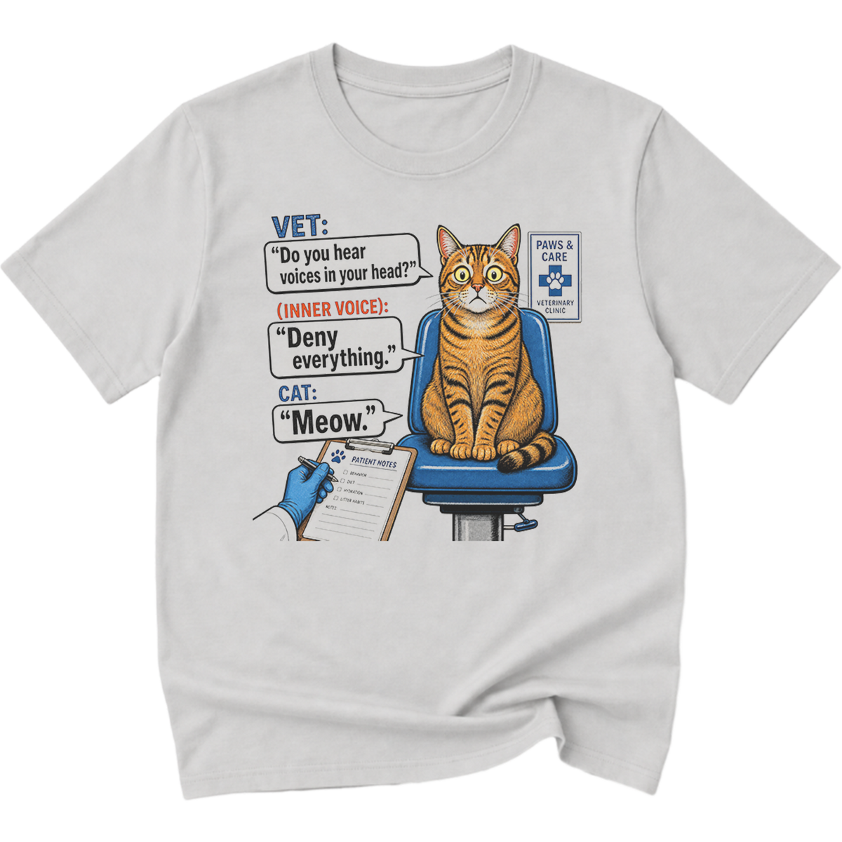 Inner Voice / Deny Everything cat-Shirt