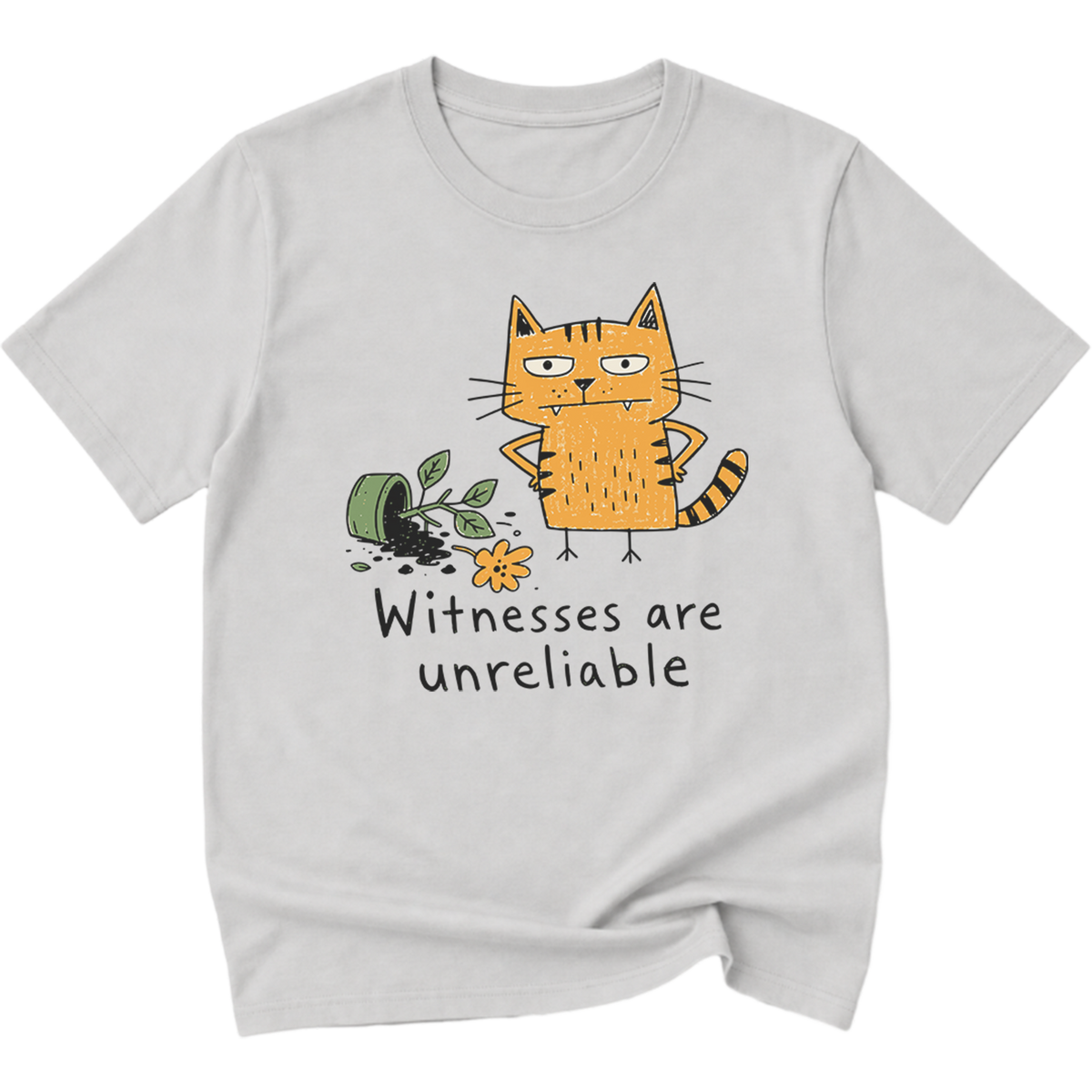 Witnesses Are Unreliable Cat T-Shirt