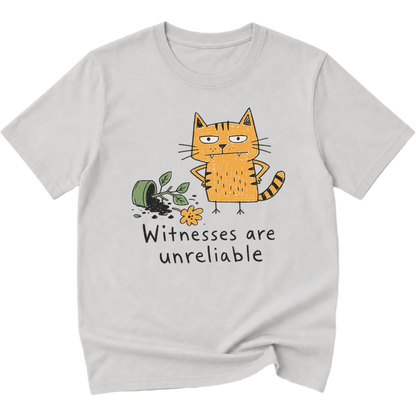Witnesses Are Unreliable Cat T-Shirt