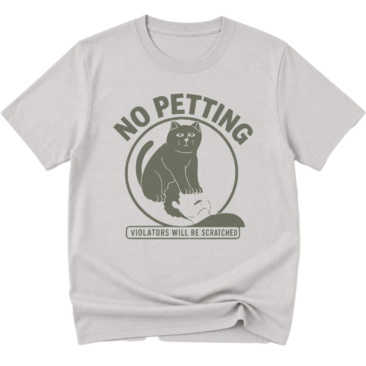 No Petting Cat T-Shirt T-shirt