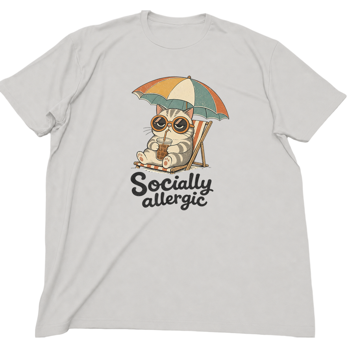 Socially Allergic Cat Shirt