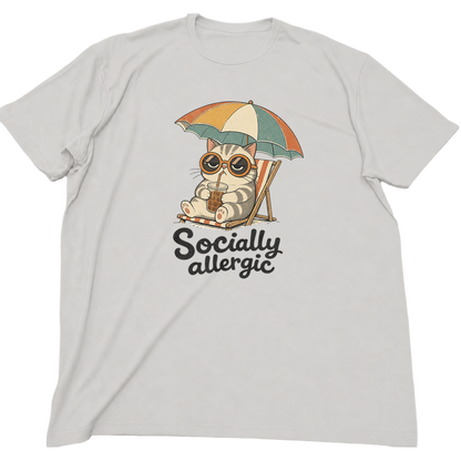 Socially Allergic Cat Shirt