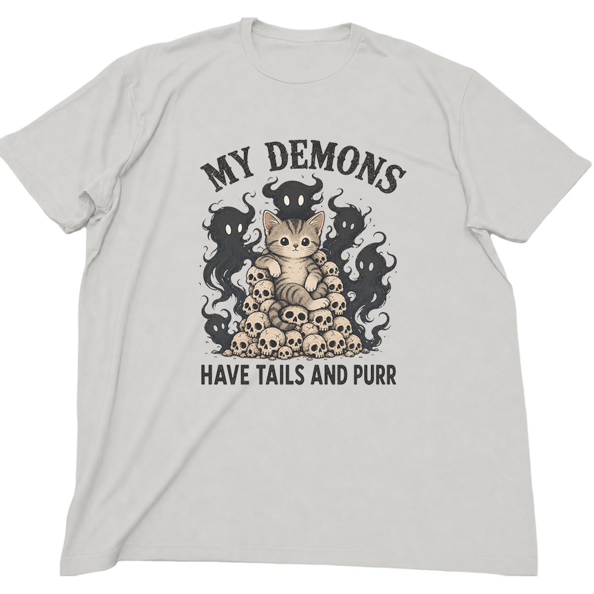 Tails and Purr skull cat T-Shirt