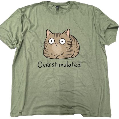 Overstimulated Cat T-Shirts