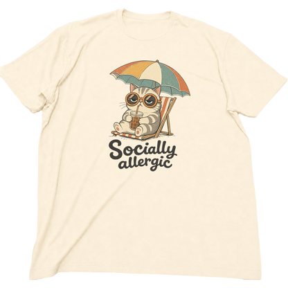 Socially Allergic Cat Shirt