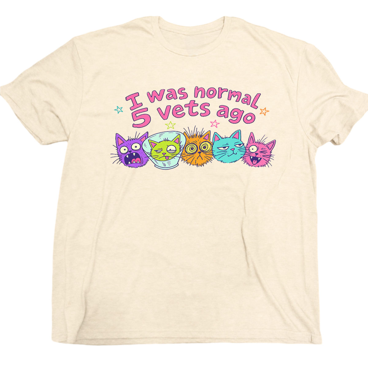 I Was Normal 5 Vets Ago Cat T-Shirt