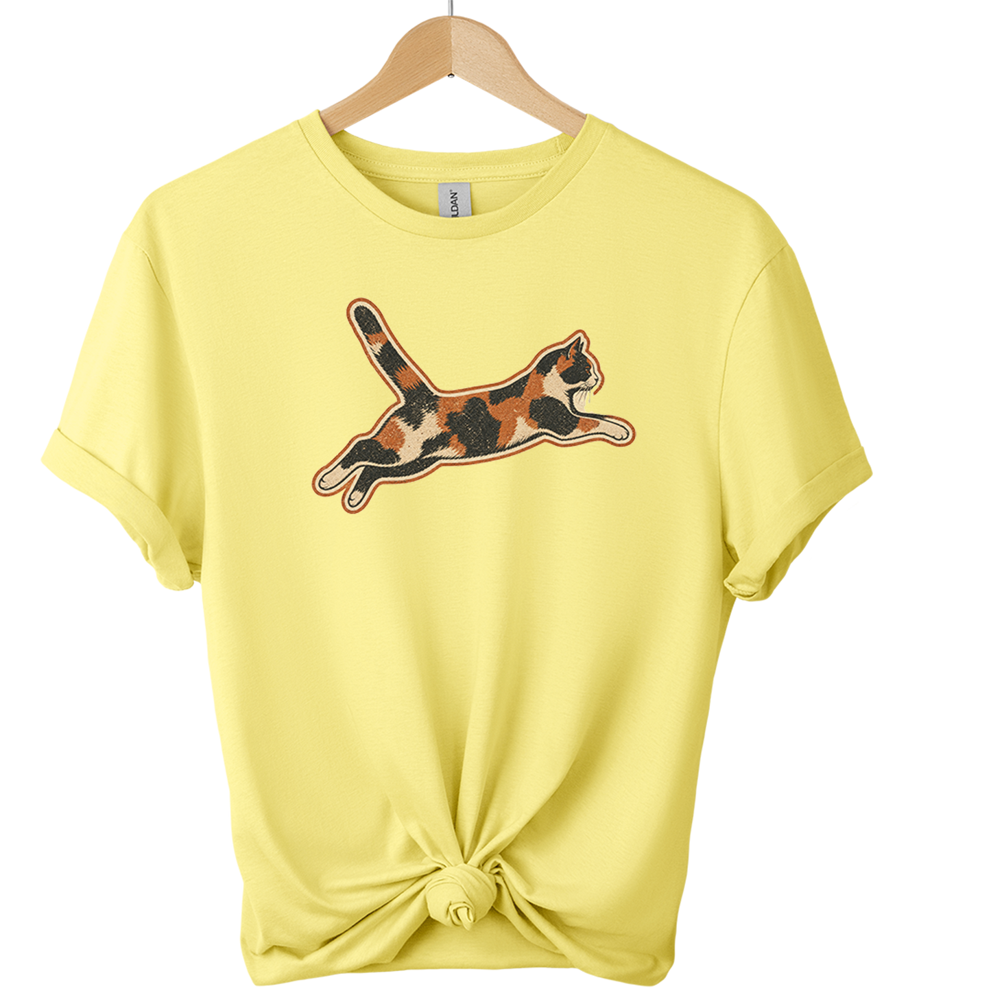 Calico Chaos Agent Cat T-shirt